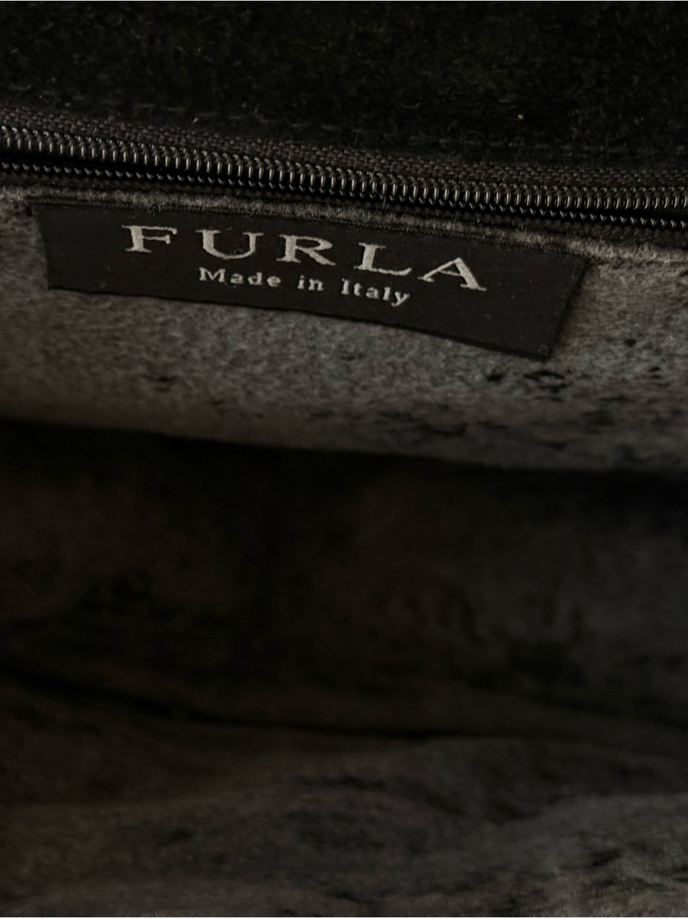 Vintage Furla embossed croc 90s style handbag purse shoulder bag quiet luxury - Picture 8 of 13
